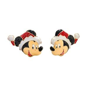 Disney Parks 2025 Christmas Santa Mickey Earrings by BaubleBar - NWT
